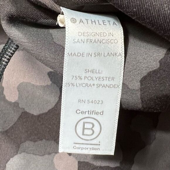 Athleta Lightning Stash Pocket Camo 7/8 Tight Legging Black Camo Women’s Size XS - Picture 12 of 16